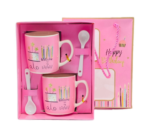 happy birthday mug set