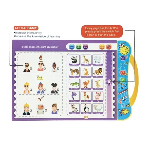 Engage Kids with Educational English Learning Toy: Kids Electronic Book with 1 Pen