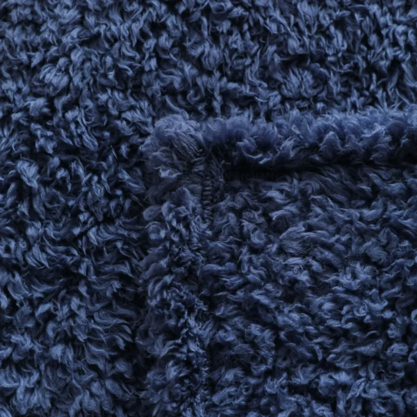 Shearling Blanket, Indigo, Full/Queen