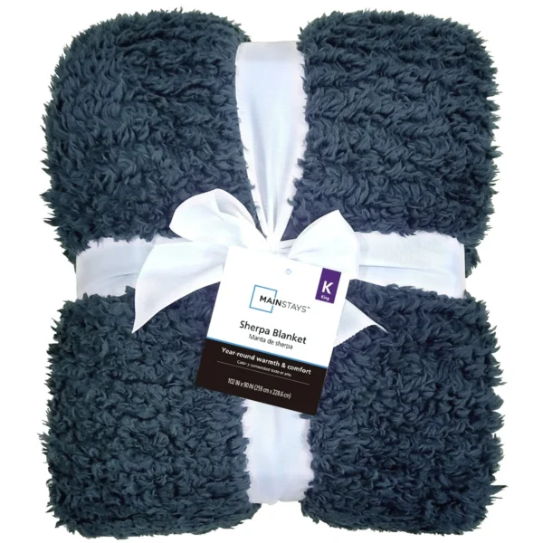 1ac97e87-ff2d-4707-9c53-8b393cb71807.28bee378c9c86aac744269895953db3e.jpeg Shearling Blanket, Indigo, King