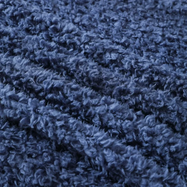 Shearling Blanket, Indigo, Full/Queen
