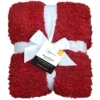 Shearling Blanket, Red, Full/Queen