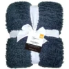 Shearling Blanket, Indigo, Full/Queen